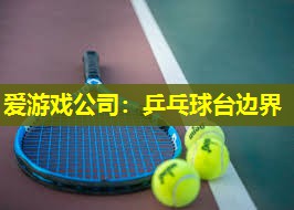 爱游戏公司：乒乓球台边界