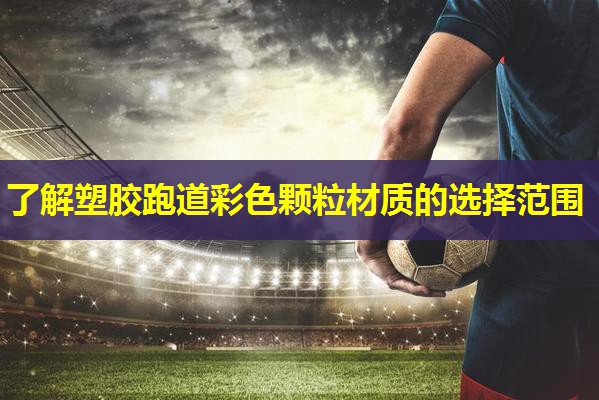 了解塑胶跑道彩色颗粒材质的选择范围