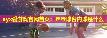 ayx爱游戏官网首页：乒乓球台内球是什么