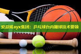 爱游戏ayx集团：乒乓球台内撇球技术要领