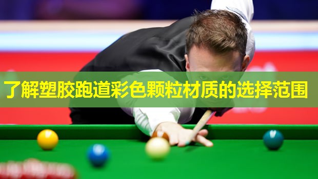 了解塑胶跑道彩色颗粒材质的选择范围