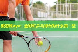 爱游戏ayx：金彩虹乒乓球台为什么贵一些