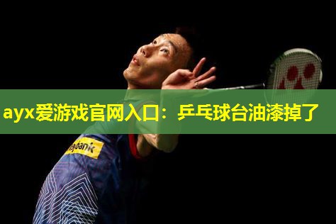乒乓球台油漆掉了