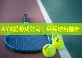乒乓球台挪走 乒乓球台挪走