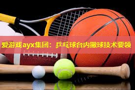 乒乓球台内撇球技术要领 乒乓球台内撇球技术要领