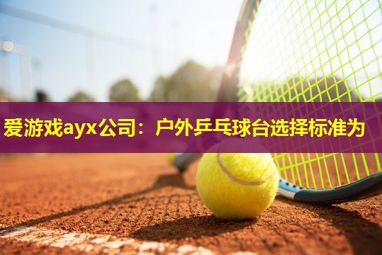 户外乒乓球台选择标准为 户外乒乓球台选择标准为